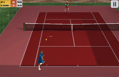 Gameplay screenshots of the Cross Court Tennis for iPad, iPhone or iPod.