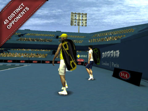 Gameplay screenshots of the Cross Court Tennis 2 for iPad, iPhone or iPod.