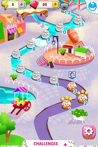 Gameplay screenshots of the Cupcake mania for iPad, iPhone or iPod.