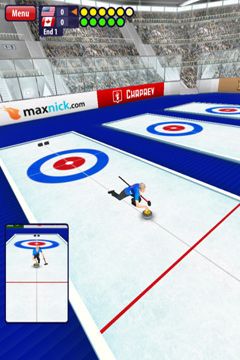 Gameplay screenshots of the Curling 3D for iPad, iPhone or iPod.