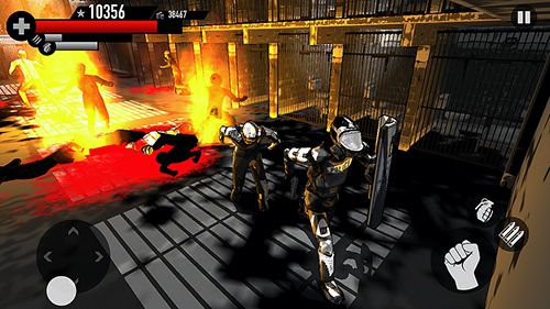Gameplay screenshots of the Dead riot for iPad, iPhone or iPod.