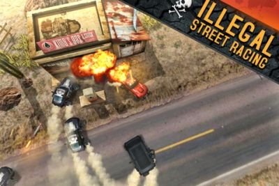 Gameplay screenshots of the Death Rally for iPad, iPhone or iPod.