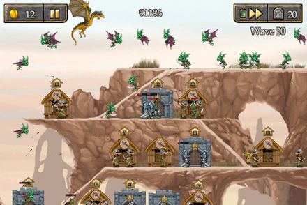Gameplay screenshots of the Defender Chronicles for iPad, iPhone or iPod.