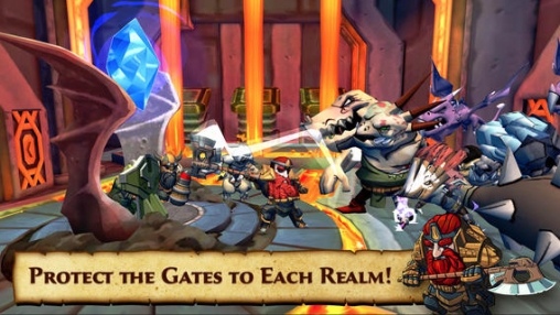 Gameplay screenshots of the Defenders & Dragons for iPad, iPhone or iPod.