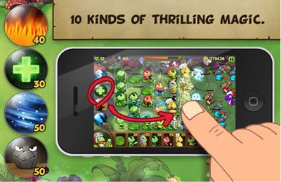 Gameplay screenshots of the Defense Warrior RibbitRibbit Plus for iPad, iPhone or iPod.