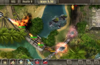 Gameplay screenshots of the Defense zone 2 for iPad, iPhone or iPod.