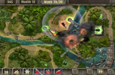 Gameplay screenshots of the Defense zone HD for iPad, iPhone or iPod.