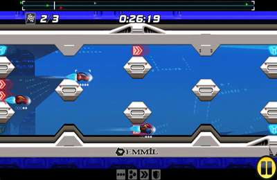 Gameplay screenshots of the Delta-V Racing for iPad, iPhone or iPod.
