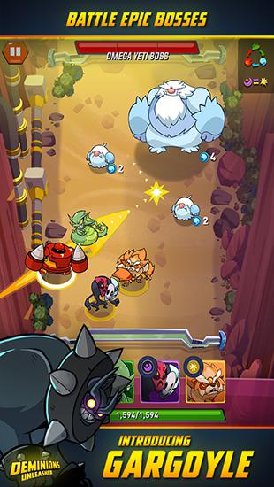 Gameplay screenshots of the Deminions unleashed for iPad, iPhone or iPod.