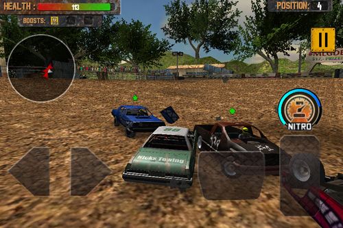 Gameplay screenshots of the Demolition derby: Crash racing for iPad, iPhone or iPod.
