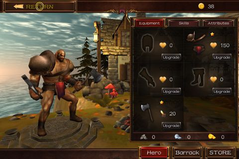 Gameplay screenshots of the Demonrock: War of ages for iPad, iPhone or iPod.