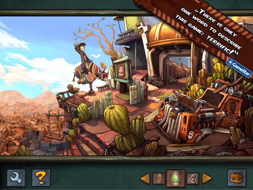 Gameplay screenshots of the Deponia for iPad, iPhone or iPod.