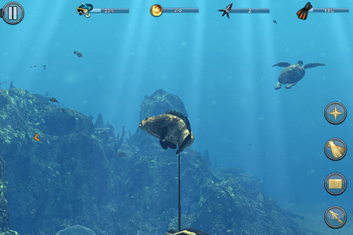 Gameplay screenshots of the Depth hunter 2: Deep dive for iPad, iPhone or iPod.