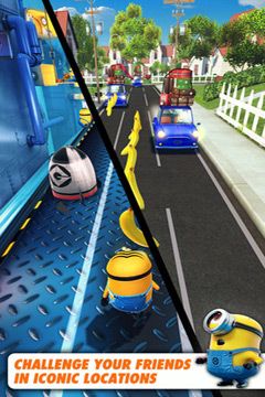Gameplay screenshots of the Despicable Me: Minion Rush for iPad, iPhone or iPod.
