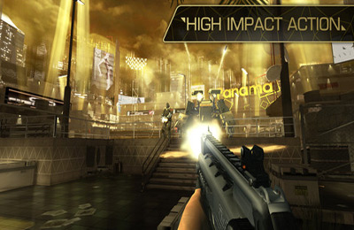 Gameplay screenshots of the Deus Ex: The Fall for iPad, iPhone or iPod.
