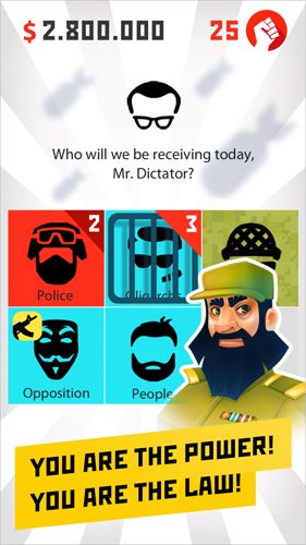Gameplay screenshots of the Dictator: Revolt for iPad, iPhone or iPod.