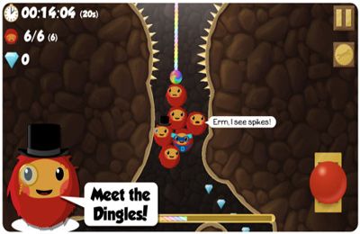 Gameplay screenshots of the Dingle Dangle for iPad, iPhone or iPod.