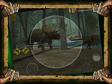 Gameplay screenshots of the Dinosaur safari for iPad, iPhone or iPod.