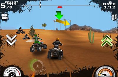 Gameplay screenshots of the Dirt Moto Racing for iPad, iPhone or iPod.