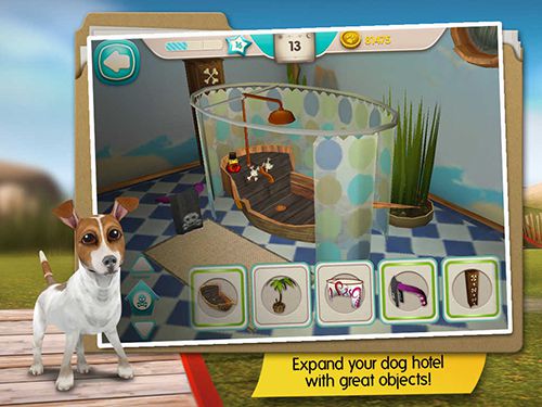 Gameplay screenshots of the Dog hotel for iPad, iPhone or iPod.