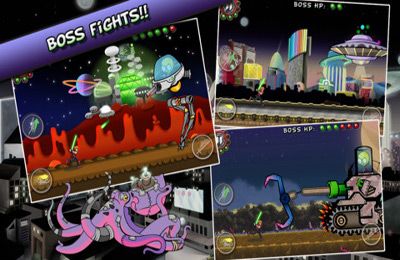 Gameplay screenshots of the Don’t Run With a Plasma Sword for iPad, iPhone or iPod.