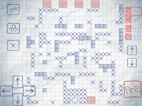 Gameplay screenshots of the Doodle battle city for iPad, iPhone or iPod.