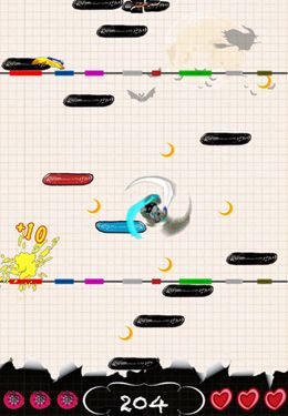 Gameplay screenshots of the Doodle Samurai for iPad, iPhone or iPod.