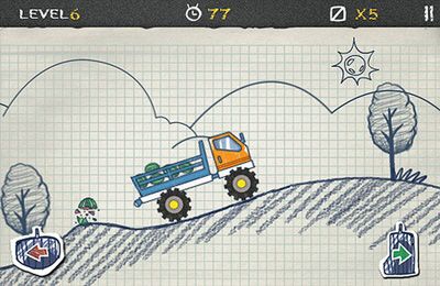 Gameplay screenshots of the Doodle Truck for iPad, iPhone or iPod.