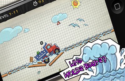 Gameplay screenshots of the Doodle Truck 2 for iPad, iPhone or iPod.