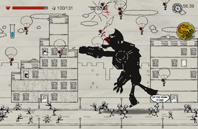 Gameplay screenshots of the Doodle vs Brute: World Domination for iPad, iPhone or iPod.