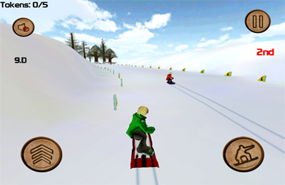 Gameplay screenshots of the DownHill Racing for iPad, iPhone or iPod.