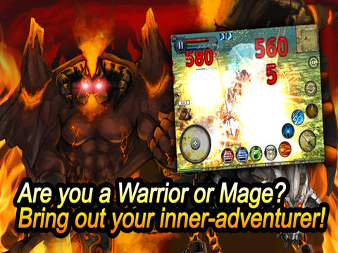 Gameplay screenshots of the Dragon Slayers for iPad, iPhone or iPod.