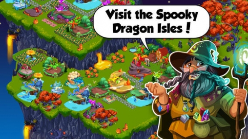 Gameplay screenshots of the Dragon Story: Halloween for iPad, iPhone or iPod.
