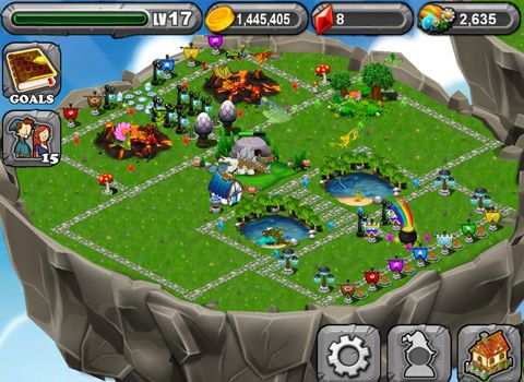 Gameplay screenshots of the DragonVale for iPad, iPhone or iPod.