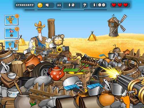 Gameplay screenshots of the Duck destroyer for iPad, iPhone or iPod.