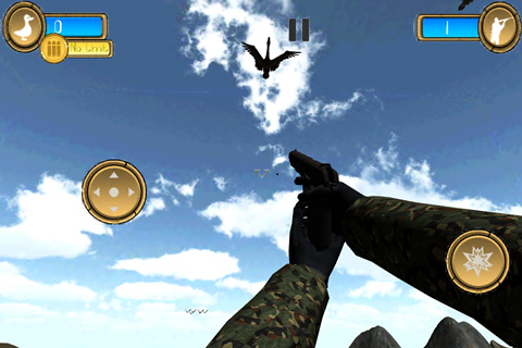 Gameplay screenshots of the Duck hunter pro 3D for iPad, iPhone or iPod.