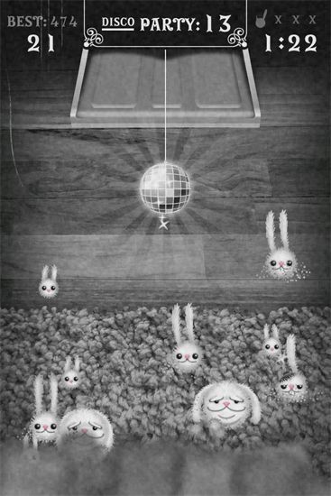 Gameplay screenshots of the Dust those bunnies! for iPad, iPhone or iPod.