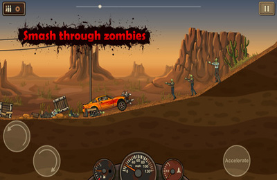 Gameplay screenshots of the Earn to Die for iPad, iPhone or iPod.