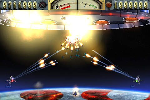 Gameplay screenshots of the Earth vs. Moon for iPad, iPhone or iPod.