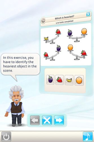 Gameplay screenshots of the Einstein: Brain trainer for iPad, iPhone or iPod.