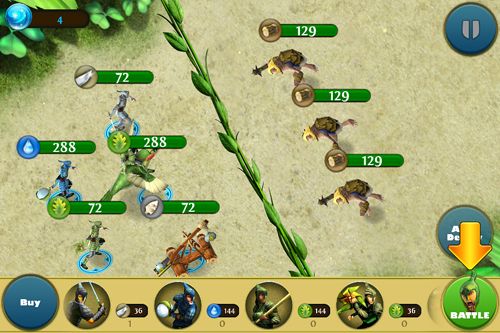 Gameplay screenshots of the Epic battle for Moonhaven for iPad, iPhone or iPod.