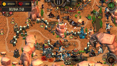 Gameplay screenshots of the Epic tower defense: The orcs crusade for iPad, iPhone or iPod.