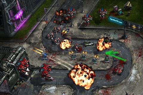 Gameplay screenshots of the Epic war TD for iPad, iPhone or iPod.