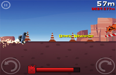 Gameplay screenshots of the Extreme Road Trip for iPad, iPhone or iPod.