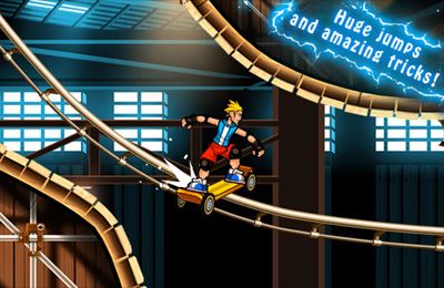 Gameplay screenshots of the Extreme Skater for iPad, iPhone or iPod.