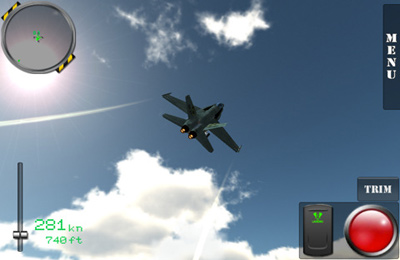 Gameplay screenshots of the F18 Carrier Landing for iPad, iPhone or iPod.