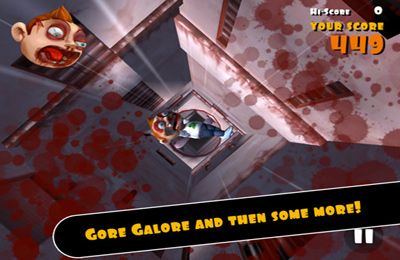 Gameplay screenshots of the Falling Fred for iPad, iPhone or iPod.
