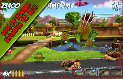 Gameplay screenshots of the Farm Destroy: Alien Zombie Attack for iPad, iPhone or iPod.