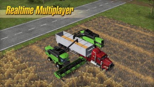 Gameplay screenshots of the Farming Simulator 14 for iPad, iPhone or iPod.