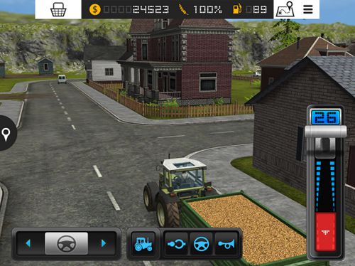 Gameplay screenshots of the Farming simulator 16 for iPad, iPhone or iPod.